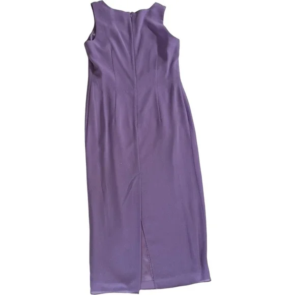 R&M Richards Petite Lavender Sparkle Jacket Dress Suit Women's Size 10P Elegant